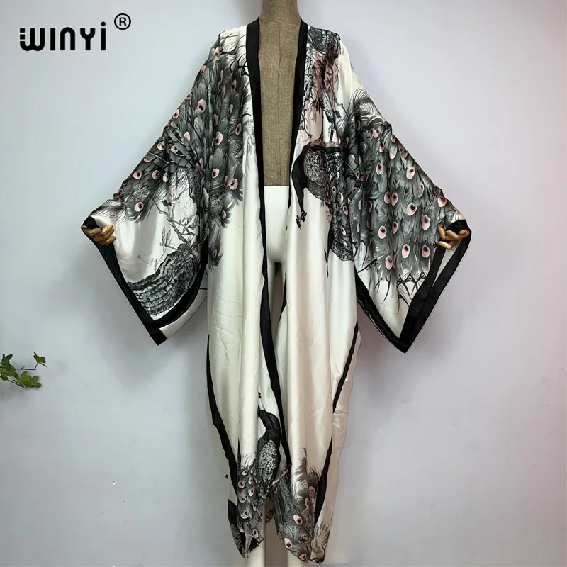 WINYI Summer Classic peacock p - Kaftan Women Boho ulasan dan harga