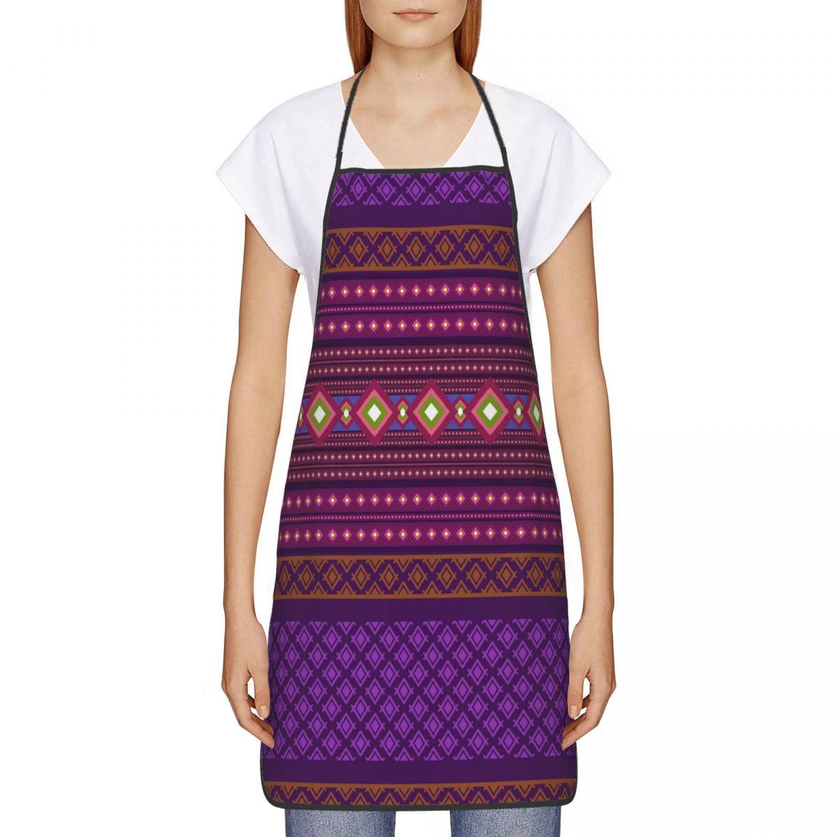 Custom Bib Ikat Geometric Trib - Ikat Woven Fabric ulasan dan harga