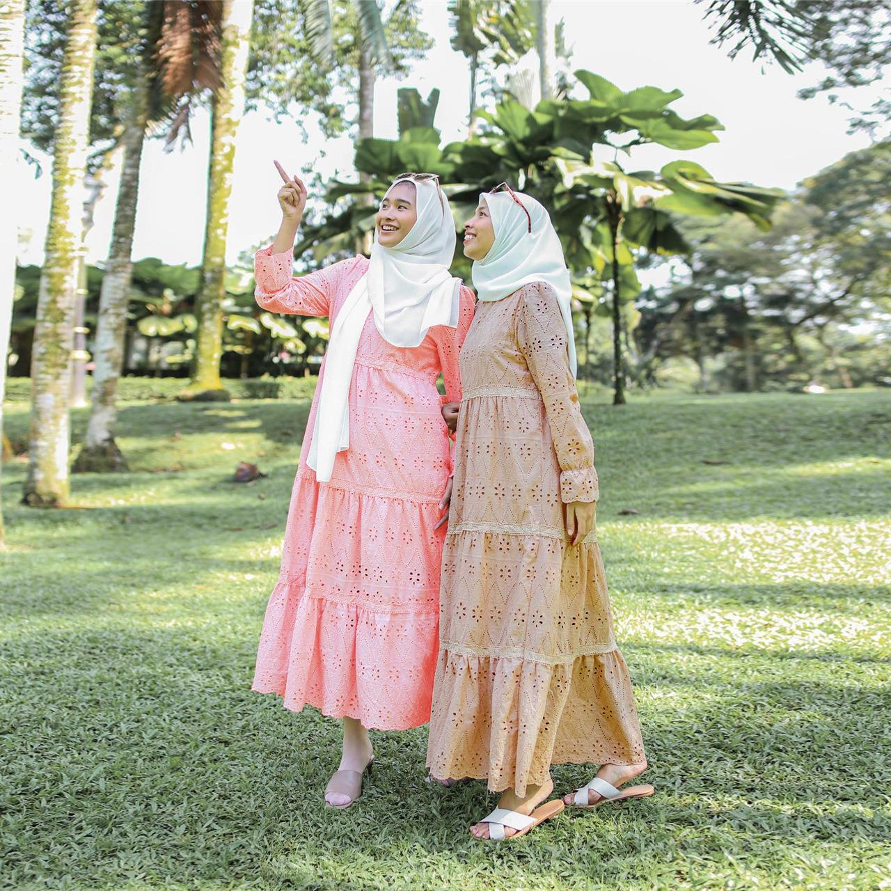 Indonesian Hollow Lace Dress W - Ethnic Fashion Wear ulasan dan harga