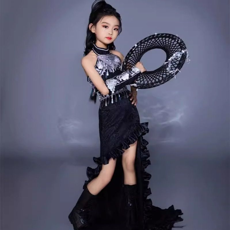 Children's Suit Trailing Skirt - Ethnic Dress Fashion Show ulasan dan harga