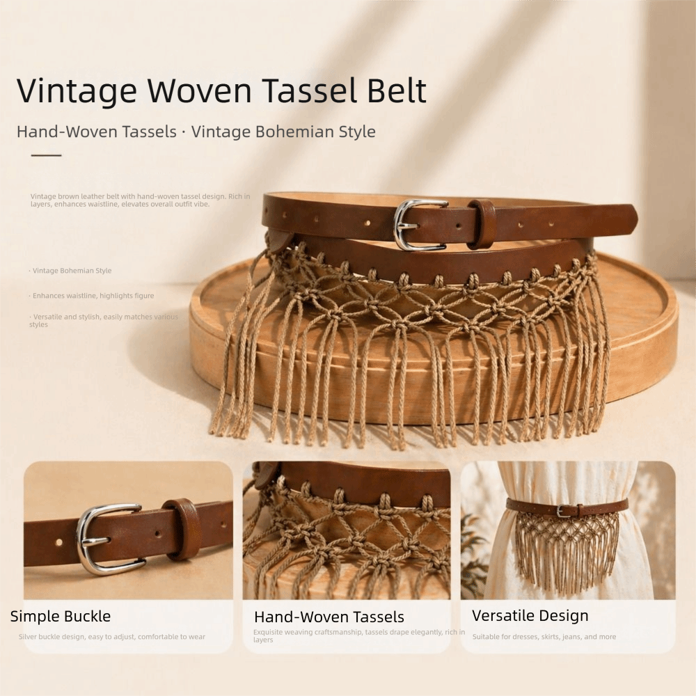 Casual Y2K Tassel Weave Waist  - Y2K Ethnic Fashion ulasan dan harga