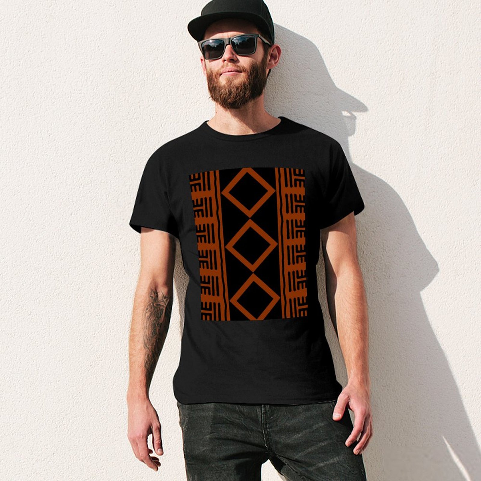 Rust Colored African Mudcloth  - Mudcloth Print Top ulasan dan harga