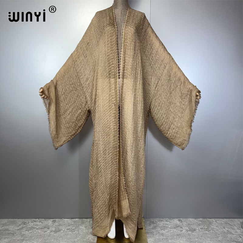 WINYI Geometric print kimono k - Kaftan Women Boho ulasan dan harga