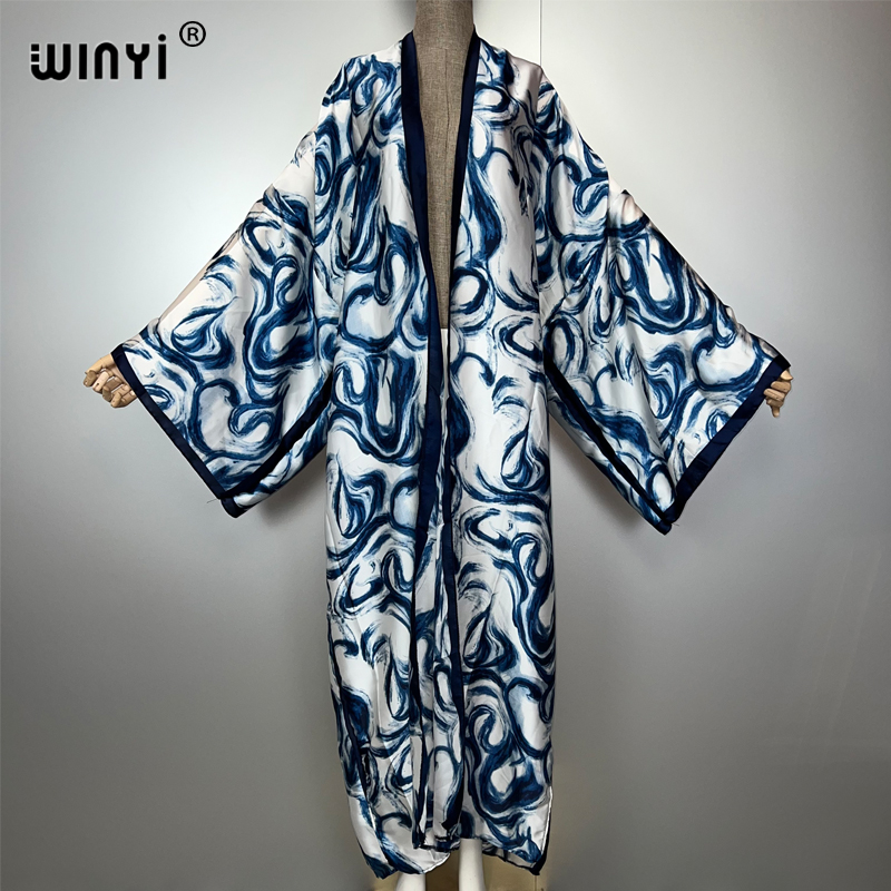 WINYI Bohemian cardigan dress  - Kaftan Women Boho ulasan dan harga