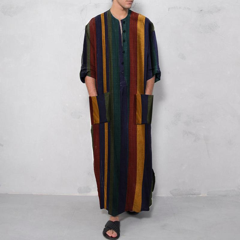 Printed Long Mens Shirt with a - Ethnic Wear Men'S Fashion ulasan dan harga