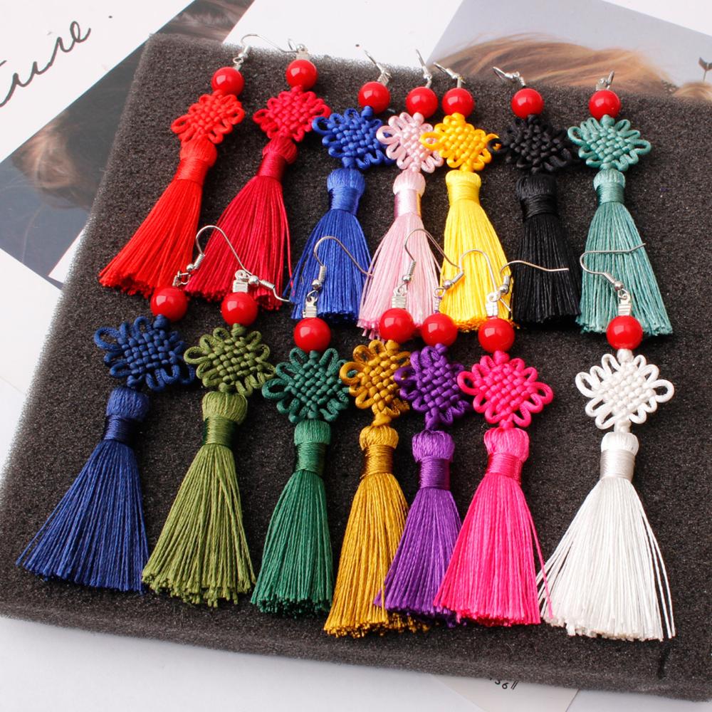Colorful Thread Braided Chines - Y2K Ethnic Fashion ulasan dan harga