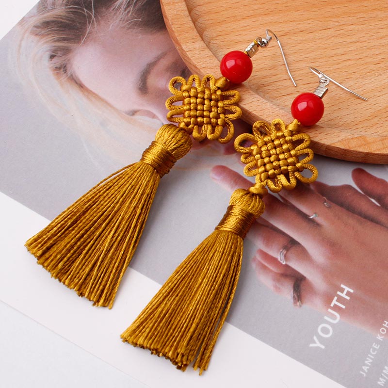 Colorful Thread Braided Chines - Y2K Ethnic Fashion ulasan dan harga