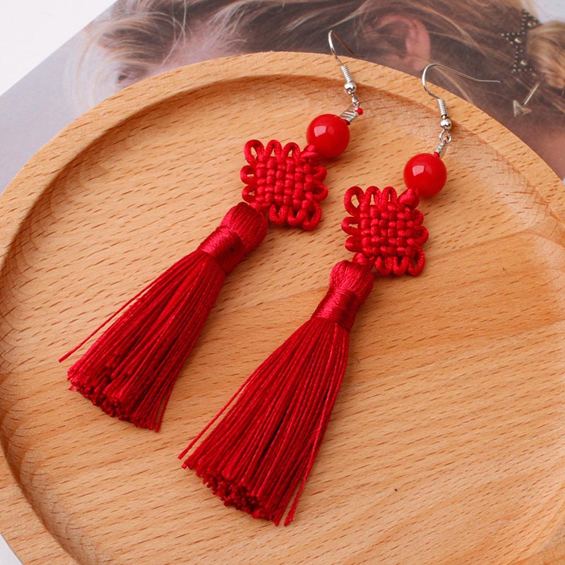 Colorful Thread Braided Chines - Y2K Ethnic Fashion ulasan dan harga