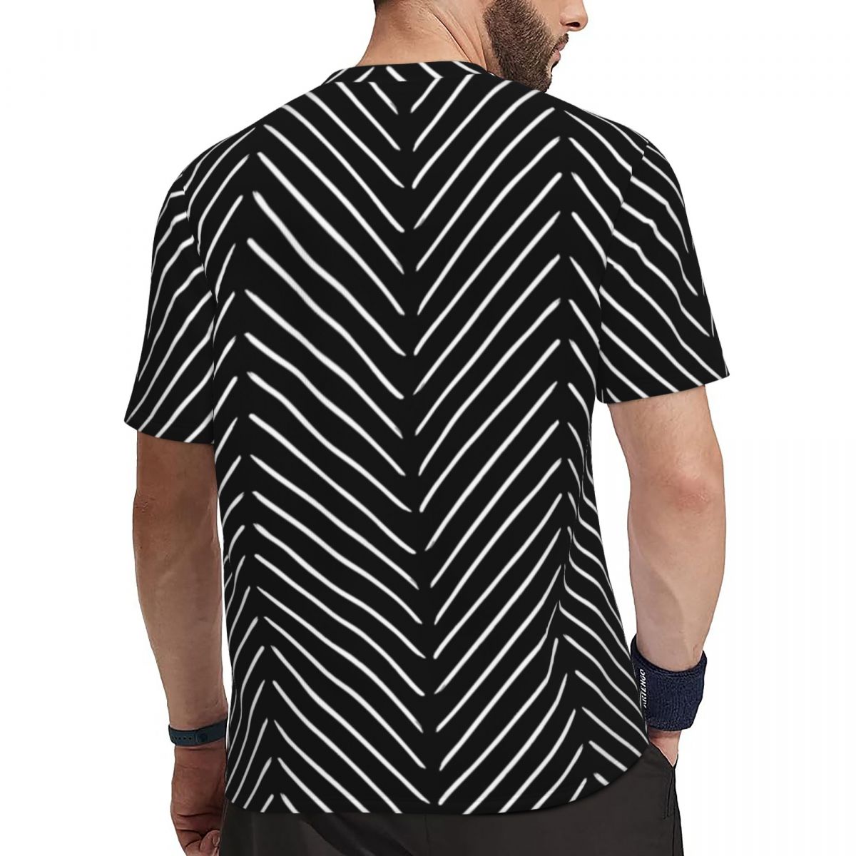 Sportswear T-Shirt Male Retro  - Mudcloth Print Top ulasan dan harga