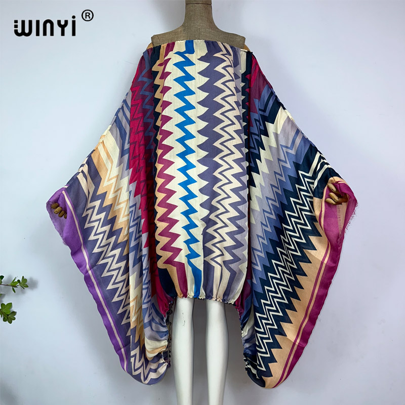 WINYI Women Sexy one Neck maxi - Kaftan Women Boho ulasan dan harga