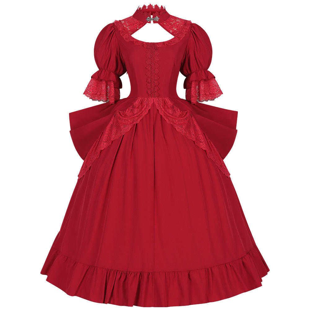 Elegant European Style Retro D - Ethnic Dress Fashion Show ulasan dan harga