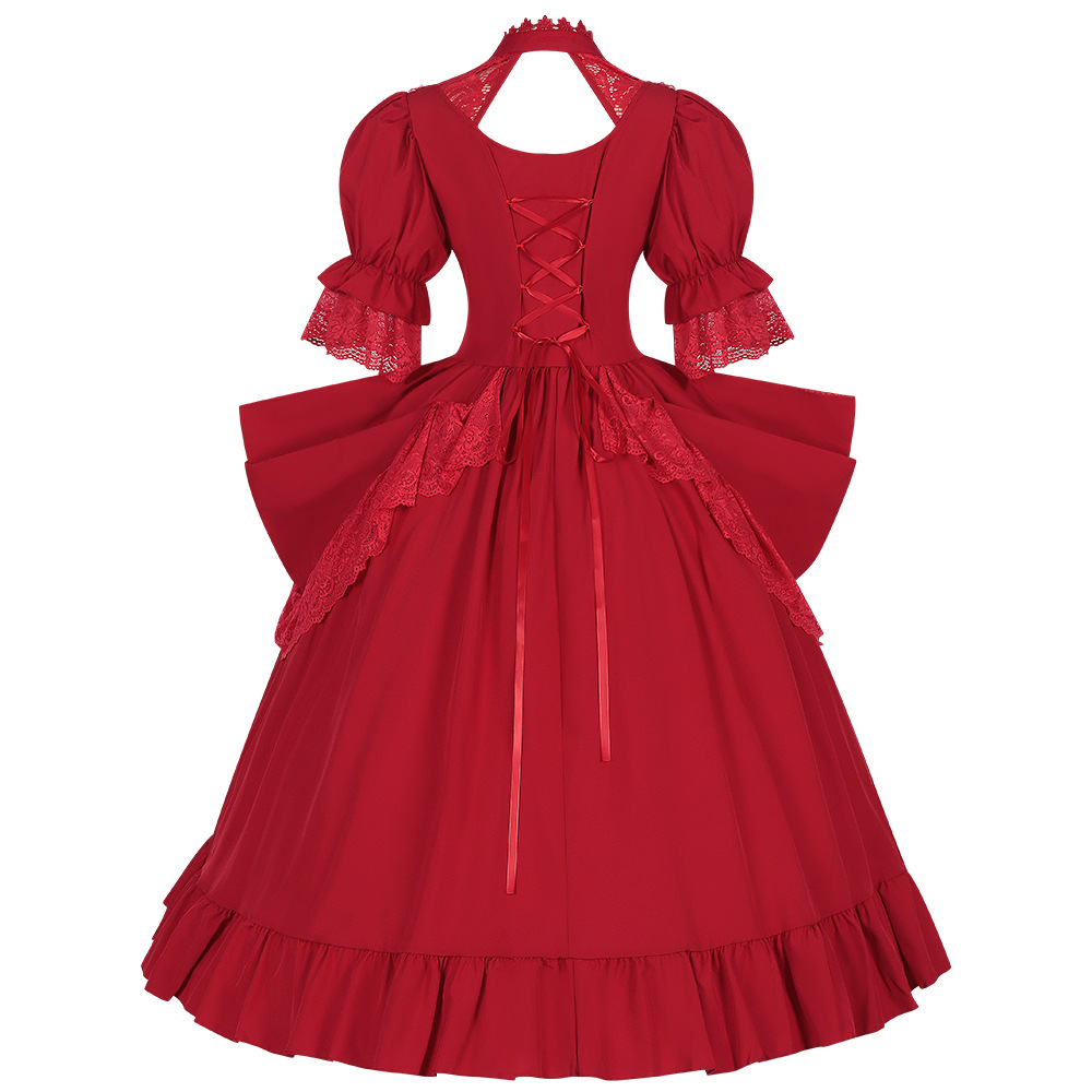 Elegant European Style Retro D - Ethnic Dress Fashion Show ulasan dan harga