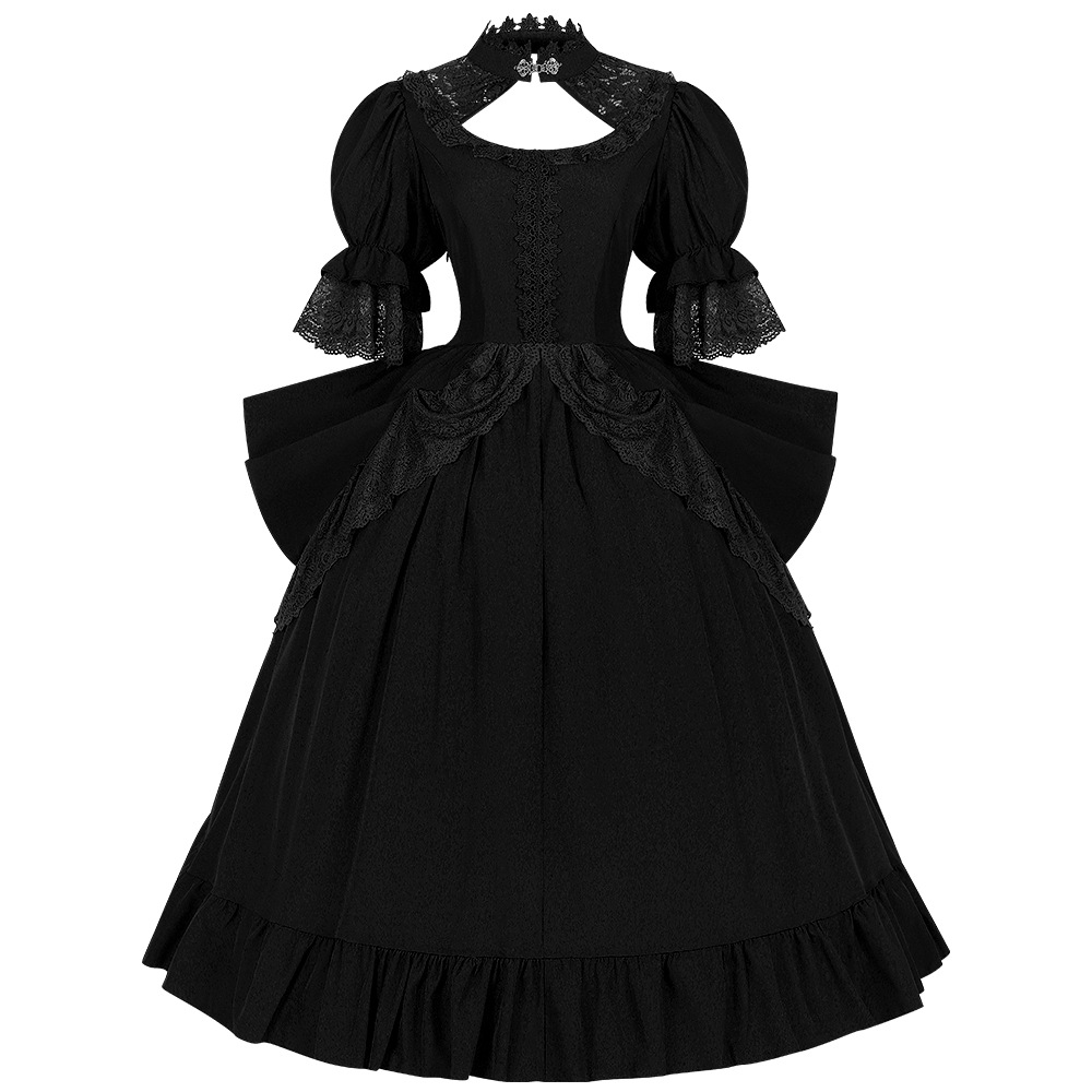 Elegant European Style Retro D - Ethnic Dress Fashion Show ulasan dan harga