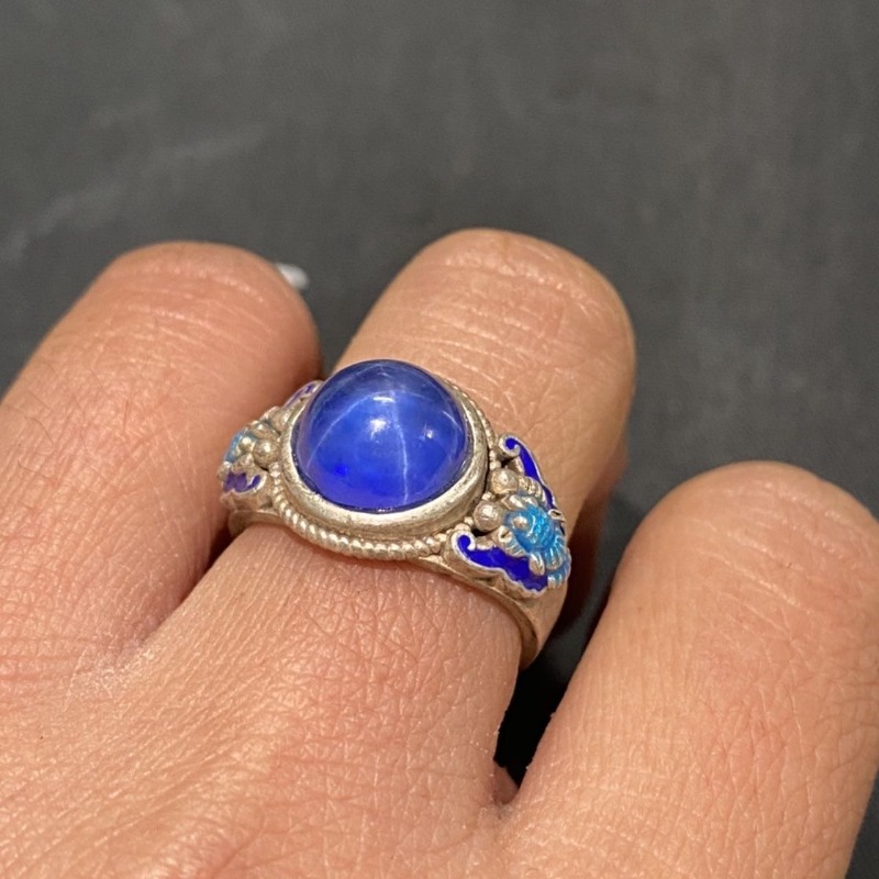 Ethnic Cloisonne Open Ring, Ex - Ethnic Wear Men'S Fashion ulasan dan harga