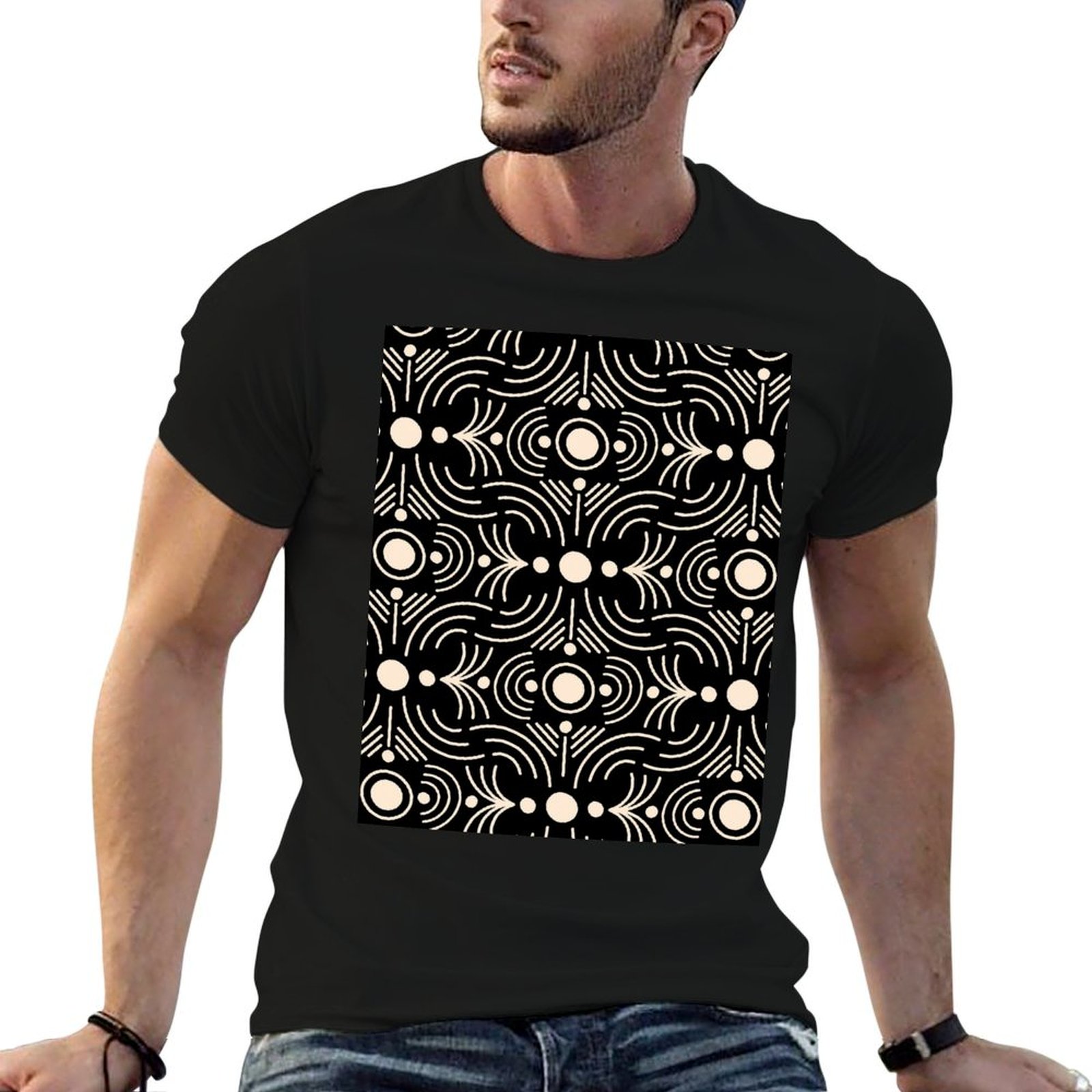 Boho Mud Cloth - Geometric Abs - Mudcloth Print Top ulasan dan harga
