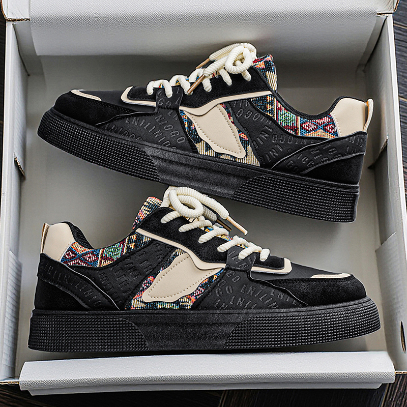 Men's Vintage Patchwork Platfo - Ethnic Fashion Wear ulasan dan harga