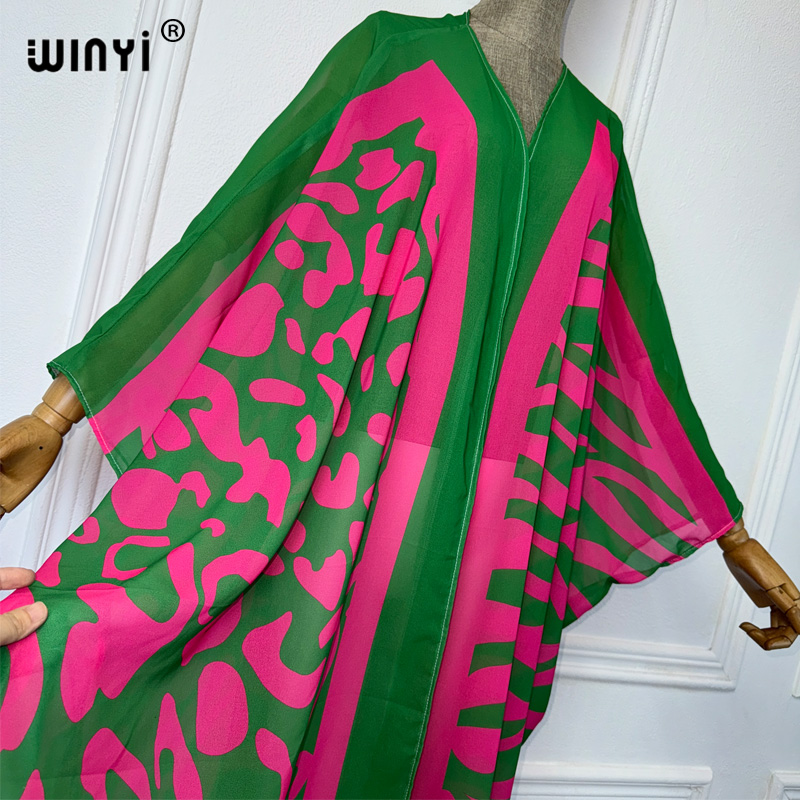WINYI Africa Bohemia Print Kim - Kaftan Women Boho ulasan dan harga