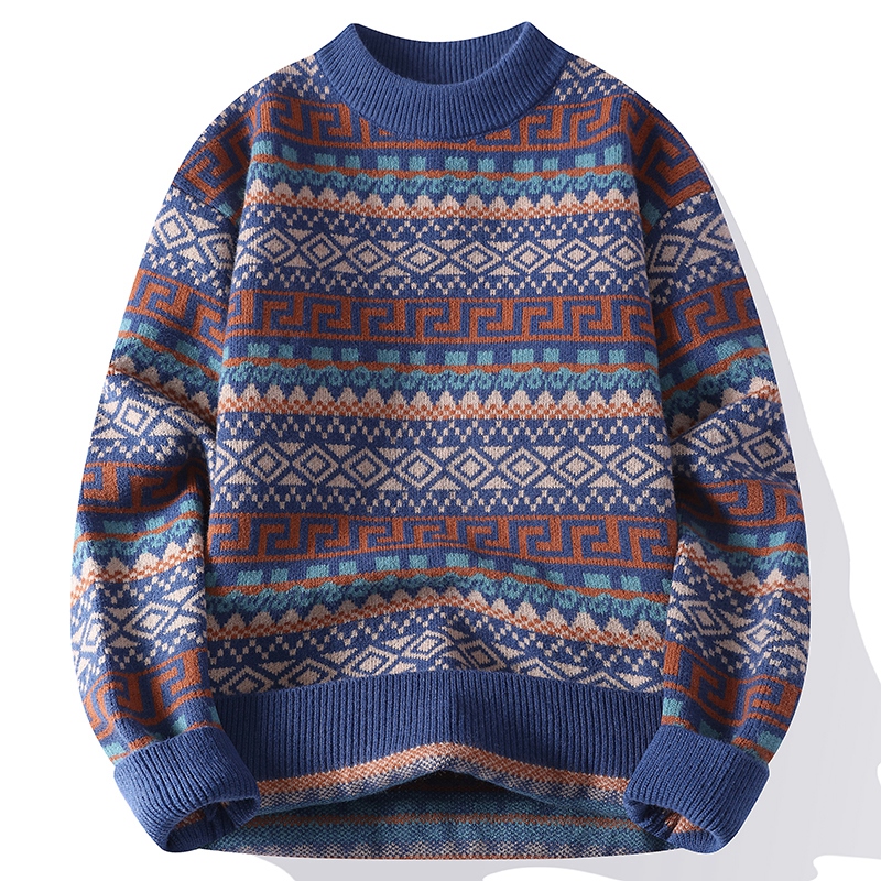 Trendy Men's Round Neck Sweate - Ethnic Fashion Wear ulasan dan harga