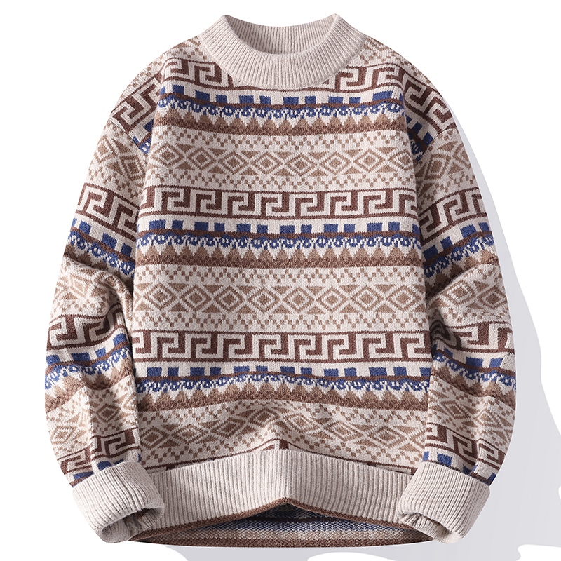 Trendy Men's Round Neck Sweate - Ethnic Fashion Wear ulasan dan harga