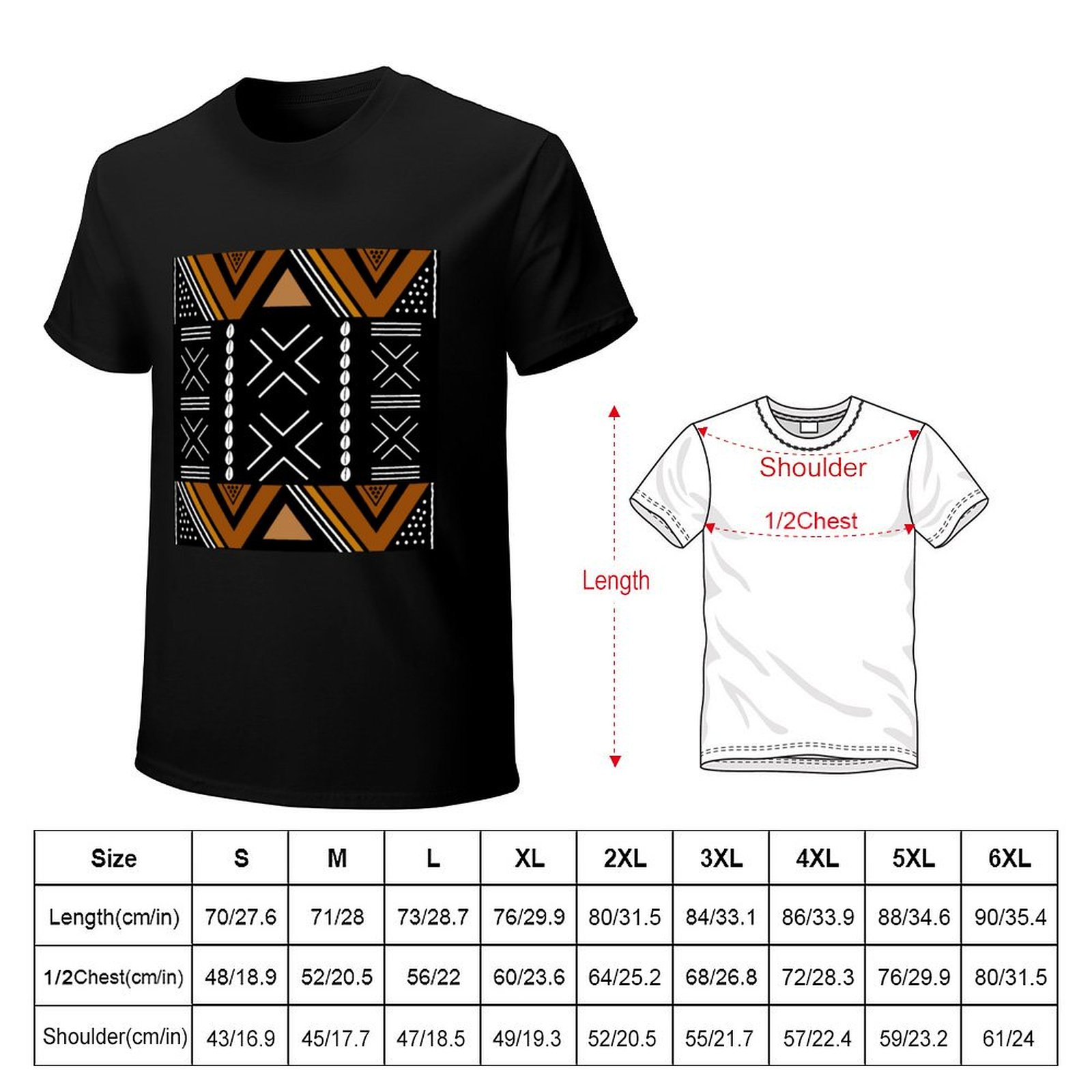 African Mud Cloth Bogolan Desi - Mudcloth Print Top ulasan dan harga