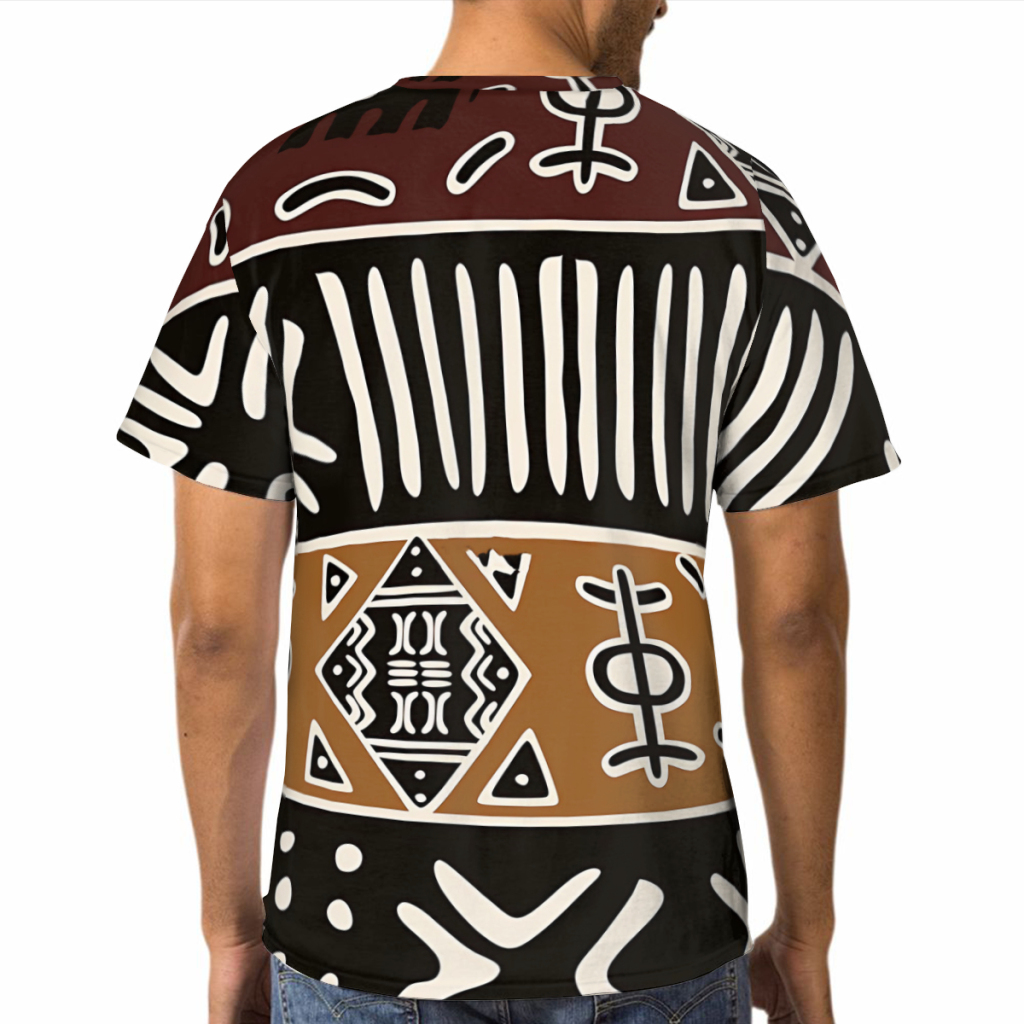 Mud Cloth with Elephants 3D Pr - Mudcloth Print Top ulasan dan harga