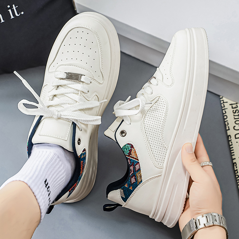 Men's White Platform Skate Sho - Ethnic Wear Men'S Fashion ulasan dan harga